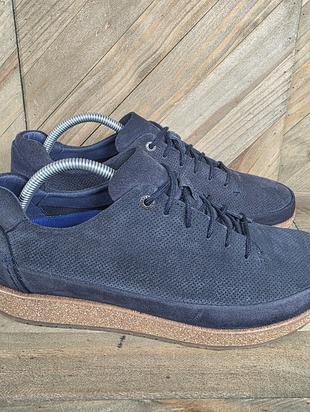 Birkenstock Honnef Low Suede Blue EU Size 42 Mens Size 9 Womens 11 Lace Up